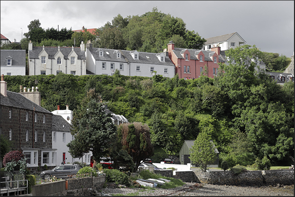 Fishing village of Portree on the east coast of the island Fishing village of Portree on the east coast of the island