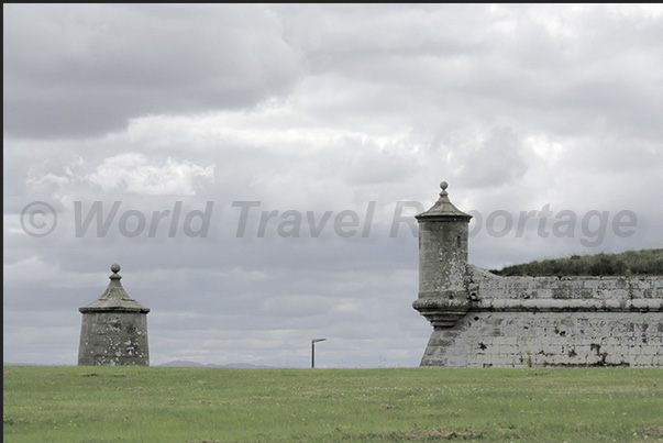 The outer walls of Fort George, at the mouth of the Moray Firth