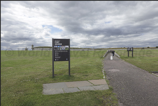 Fort George, at the mouth of the Moray Firth, the Gulf of Inverness