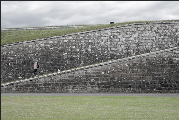 Fort George, ramps leading up to the defensive walls