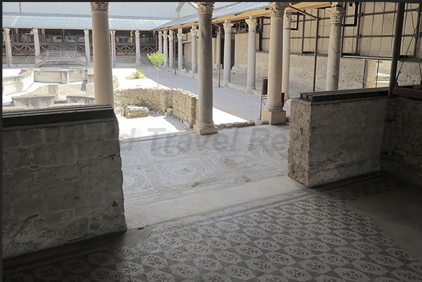 Courtyard providing access to the residential and service rooms and rooms where the owners and guests gathered