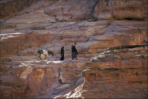 The path that leads to the top of Petra where you will find the ancient monastery The path that leads to the top of Petra where you will find the ancient monastery