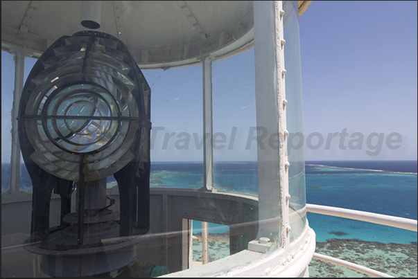 The optical unit on top of the lighthouse The optical unit on top of the lighthouse