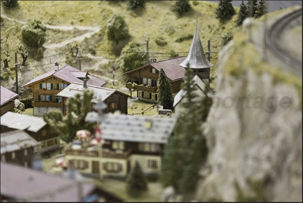 The models of the Museum of miniature train, faithfully reproduce the landscapes and the typical houses of the valley The models of the Museum of miniature train, faithfully reproduce the landscapes and the typical houses of the valley
