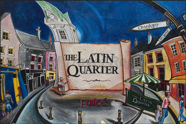 Galway. Murals along the streets of the historic center Galway. Murals along the streets of the historic center