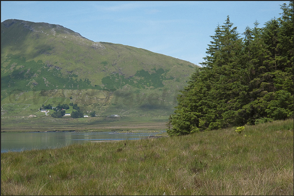 Lough Inagh Lodge, near Recess. Lough Inagh Lodge, near Recess.