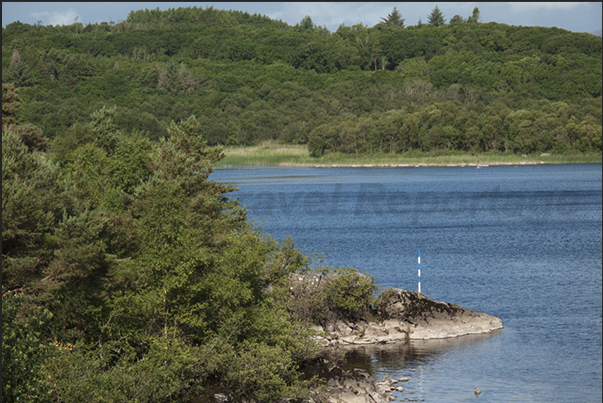 The lagoons of Pontoon Bridge in County Mayo on the west coast of Ireland where there are different schools of sea fishing