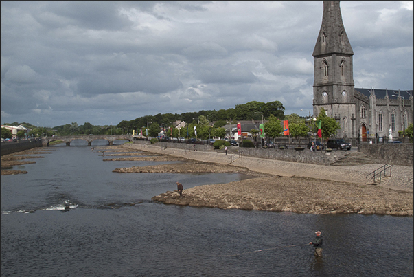 Ballina on the northwest coast of Ireland. Considered by many fisherman, the capital of salmon fishing