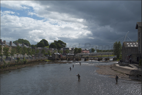 Ballina on the northwest coast of Ireland. Considered by many fisherman, the capital of salmon fishing