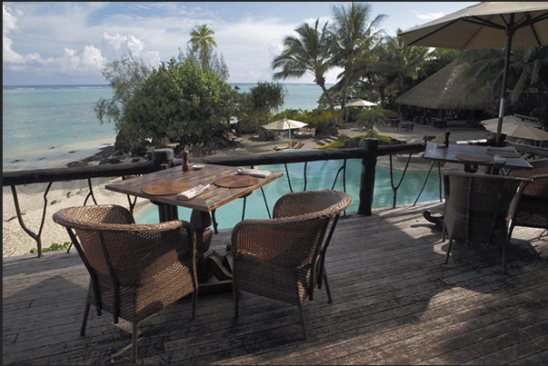 Terrace of Pacific Resort on the northwest coast of the main island Terrace of Pacific Resort on the northwest coast of the main island