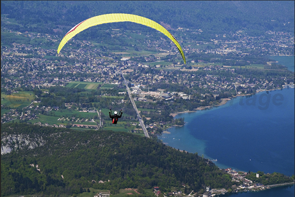 Parasailing on the lake