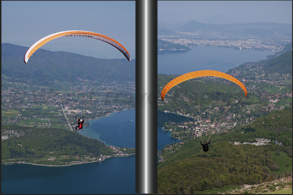 Parasailing on the lake