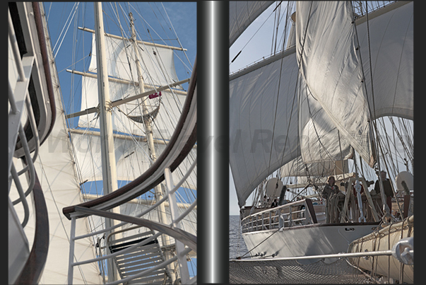 On a sailing clipper to a navigation of other times but always fascinating On a sailing clipper to a navigation of other times but always fascinating