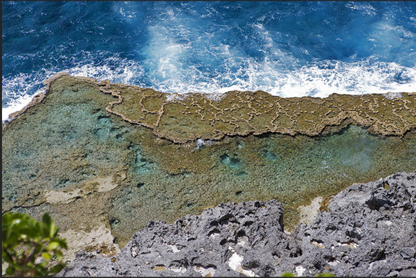 The remote and uninhabited south coast of the island