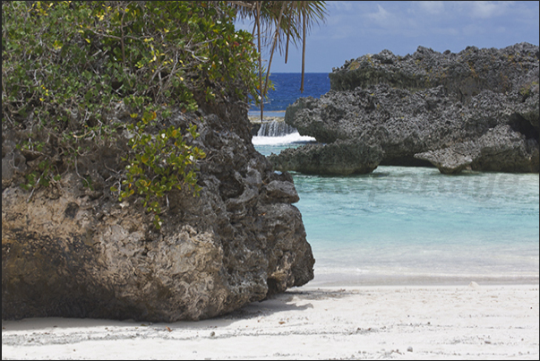 The rocks of Shabadran Bay, southern tip of the island