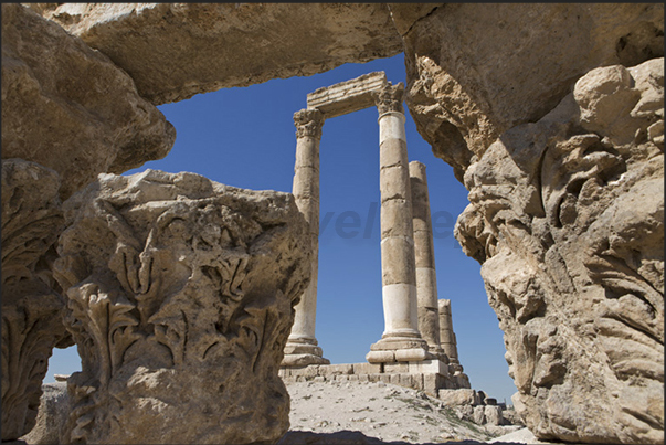 Amman. Ruins of Hercules Temple Amman. Ruins of Hercules Temple