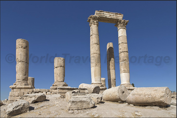 Amman. Ruins of Hercules Temple Amman. Ruins of Hercules Temple