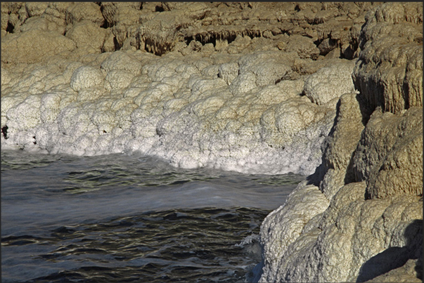 Cliffs of salt. Dead Sea