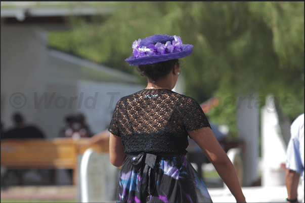 Sunday, a opportunity for women to show off their best hats