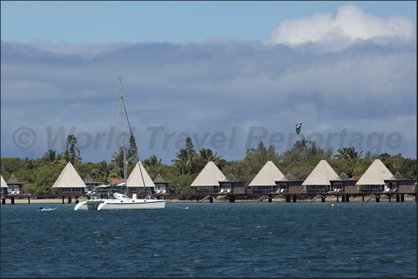 Navigation in front of Maitre Island where is the Escape Island Resort