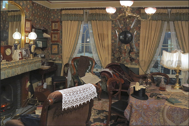 Reproduction of the room of Sharlock Holmes and his friend Dr. Watson, the characters created by Sir Conan Doyle Reproduction of the room of Sharlock Holmes and his friend Dr. Watson, the characters created by Sir Conan Doyle