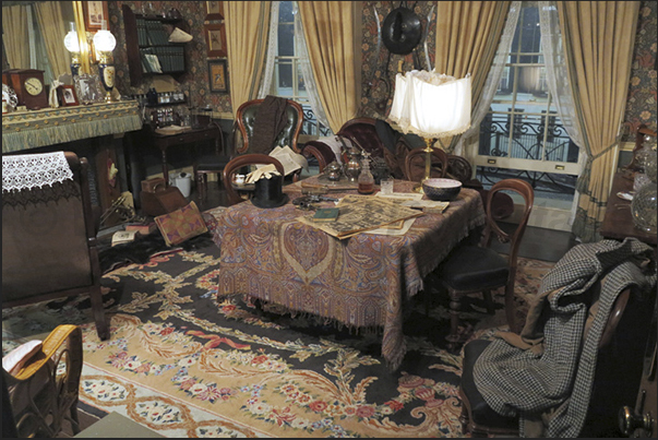 The reproduction of the chamber Sharlock Holmes and his friend Dr. Watson The reproduction of the chamber Sharlock Holmes and his friend Dr. Watson