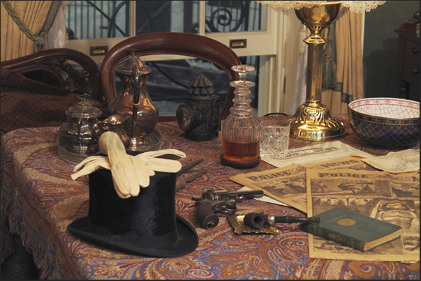 The reproduction of the chamber Sharlock Holmes and his friend Dr. Watson The reproduction of the chamber Sharlock Holmes and his friend Dr. Watson