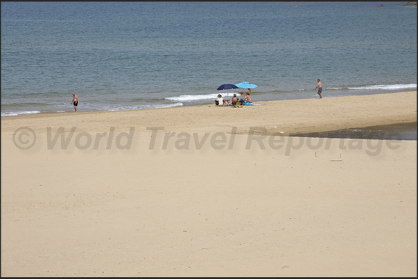 St. Nicolao beach between Potixxeddu and Buggerru. Start of the journey along the mining coast of Sulcis Iglesiente