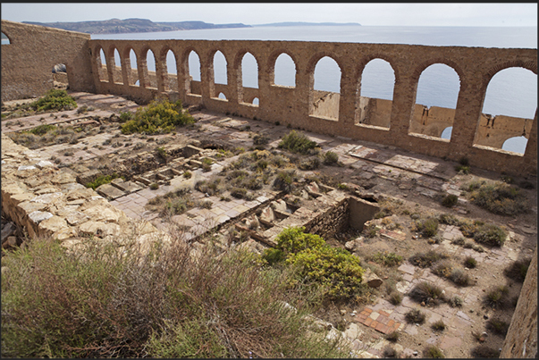 Lamarmora laundry. In these structures, over to wash the minerals, there was also the selection of minerals then loaded on the ships