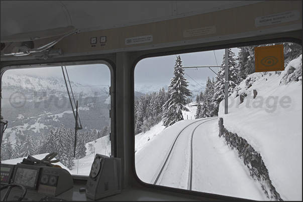 On the train to Murren On the train to Murren