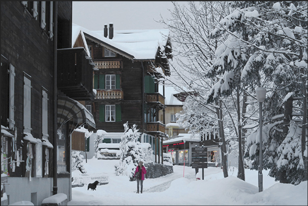 The streets of Murren The streets of Murren