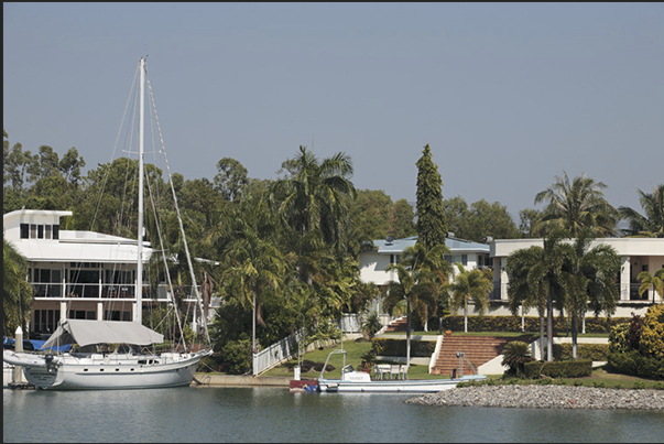 Cullen Bay Marina (side west of the town)