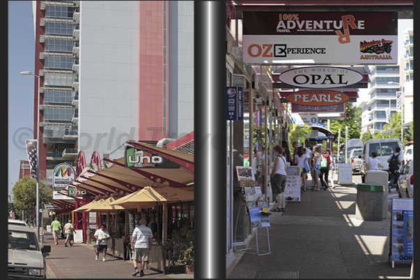 Darwin. Mitchell Street, the main shopping street in the town