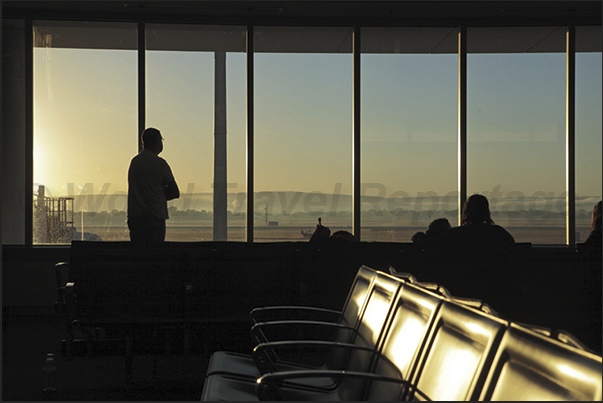 Waiting at the airport Waiting at the airport