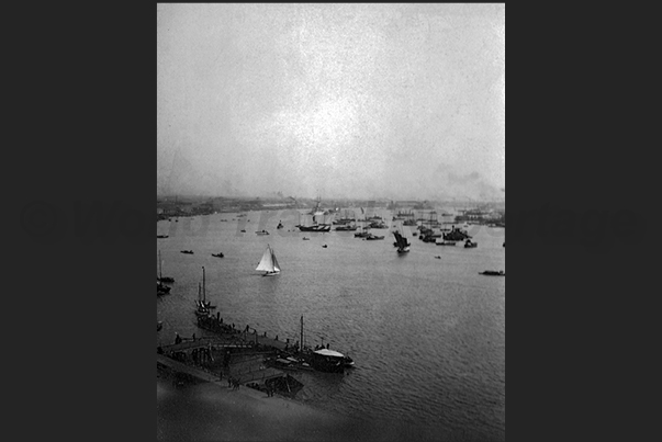 The port of Shanghai The port of Shanghai