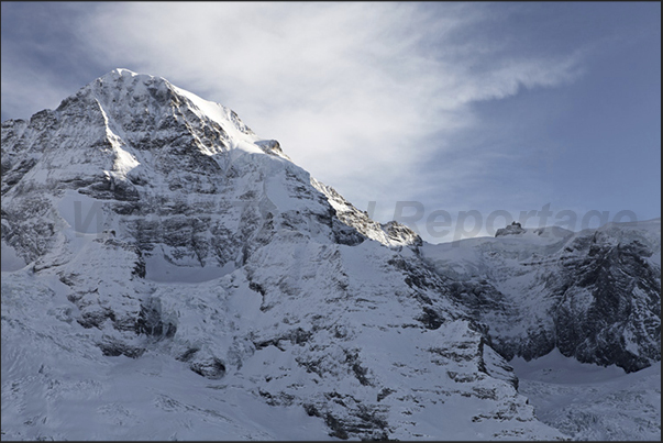 The railway station of Jungfraujoch, the highest in Europe (3454 m)