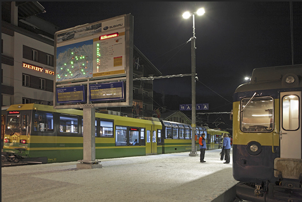 The train station in Grindelwald