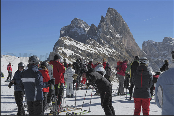 The ski resorts of Mount Seceda The ski resorts of Mount Seceda