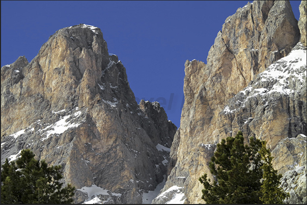 Sella Pass, Sassolungo and Sassopiatto Sella Pass, Sassolungo and Sassopiatto