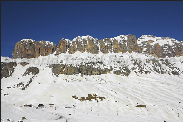 The Sella massif seen from Arabba The Sella massif seen from Arabba