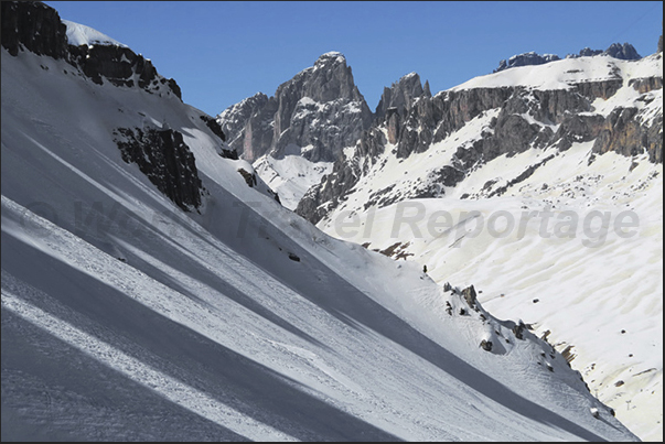 The Sella massif seen from Arabba