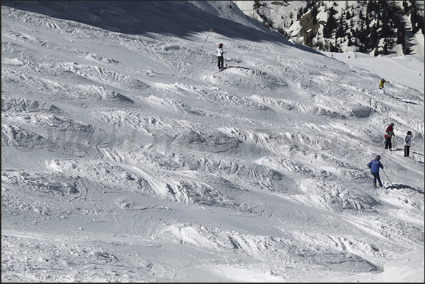 Descent from Porta Vescovo to Arabba