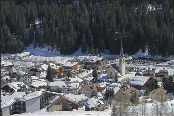 Corvara town