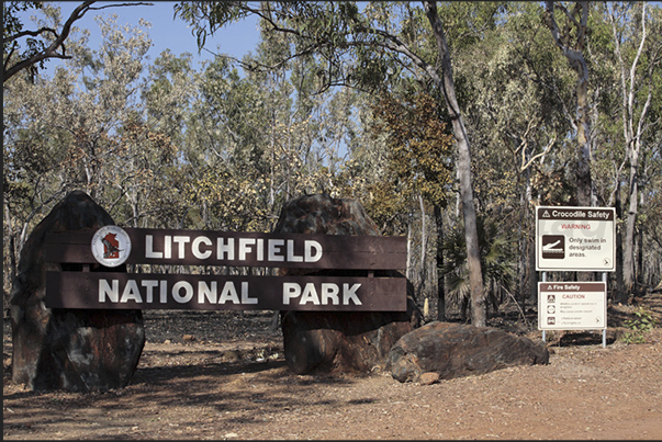 Park entrance Park entrance