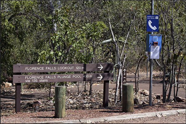 Emergency call systems, numerous along the tracks that run through the park