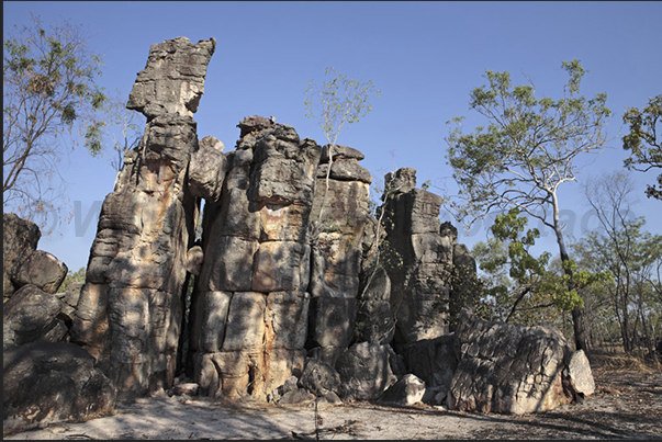 The Lost City. Rock formations that look like the ruins of an ancient city hidden in the forest The Lost City. Rock formations that look like the ruins of an ancient city hidden in the forest