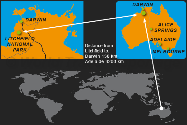 Where is the Litchfield National Park Where is the Litchfield National Park
