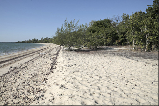 Cobourg Peninsula. Beaches near the ruins of the first British colonial settlement (1830)