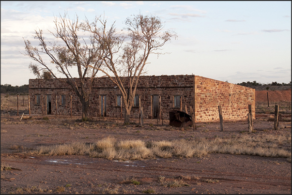 One of the many abandoned rail stations that are encountered along the way of the old railway Darwin-Adelaide One of the many abandoned rail stations that are encountered along the way of the old railway Darwin-Adelaide