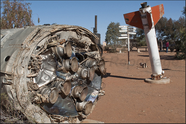 William Creek Station. The little museum of objects fallen from the space